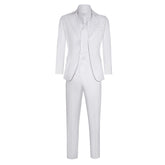 Movie Joker 2 (2024) Joker Arthur Fleck White Suit Set Cosplay Costume Outfits Halloween Carnival